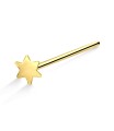 Star Silver Straight Nose Stud NSKA-98